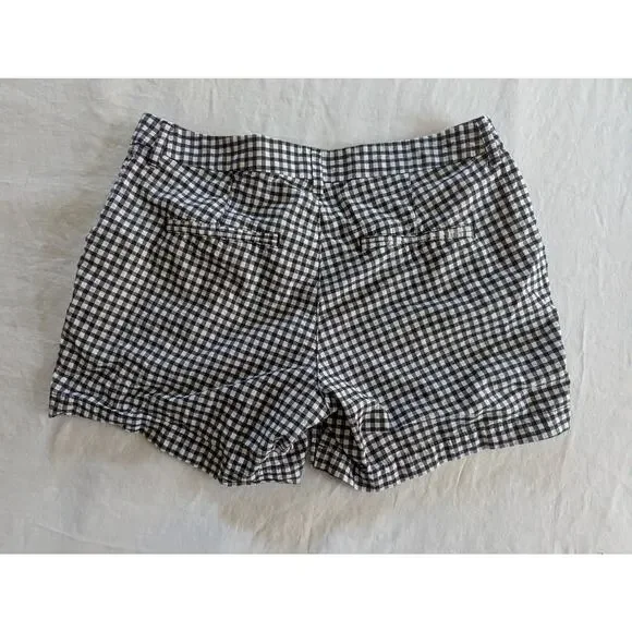 Old Navy Shorts Size 6 Lot Of 3 Bundle White Black Gingham Gray Stripes - Picture 3 of 14